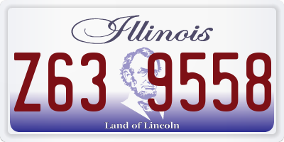 IL license plate Z639558