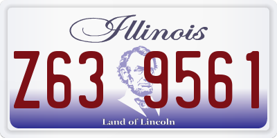 IL license plate Z639561