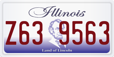 IL license plate Z639563