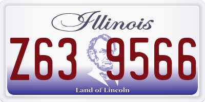 IL license plate Z639566