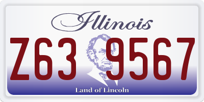 IL license plate Z639567