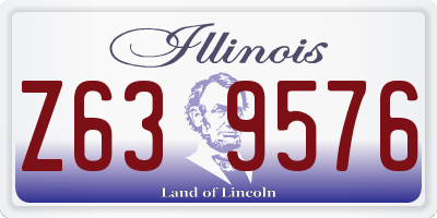 IL license plate Z639576