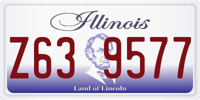 IL license plate Z639577