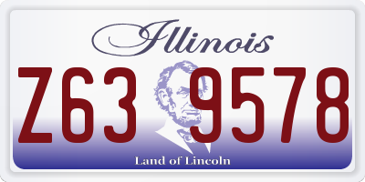 IL license plate Z639578