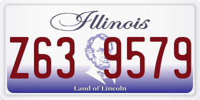 IL license plate Z639579