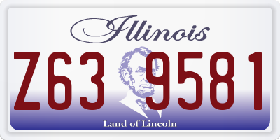 IL license plate Z639581