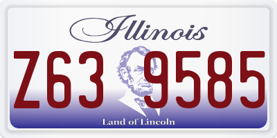 IL license plate Z639585
