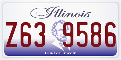 IL license plate Z639586