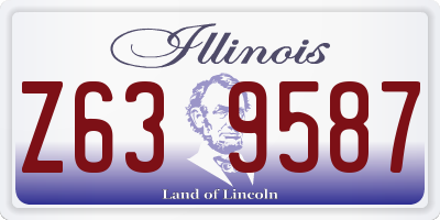 IL license plate Z639587