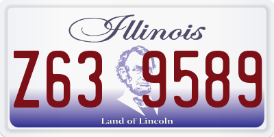 IL license plate Z639589