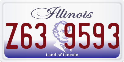 IL license plate Z639593