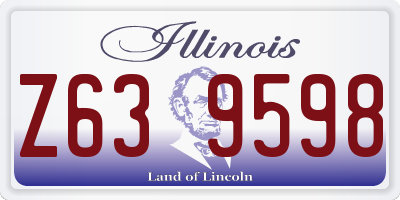 IL license plate Z639598