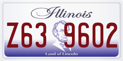 IL license plate Z639602