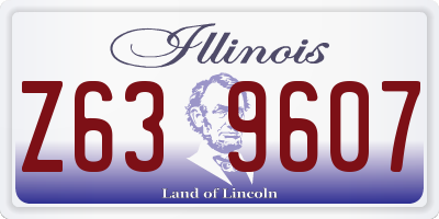 IL license plate Z639607
