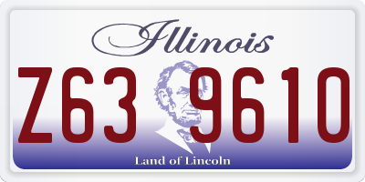 IL license plate Z639610