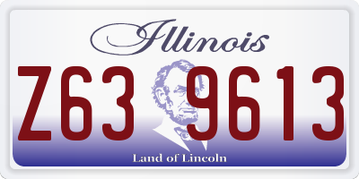 IL license plate Z639613