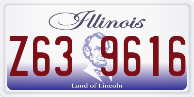 IL license plate Z639616