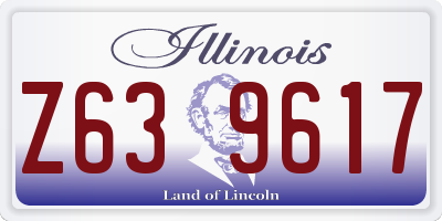 IL license plate Z639617