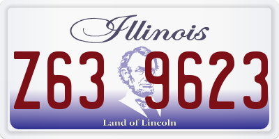 IL license plate Z639623