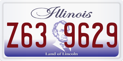 IL license plate Z639629