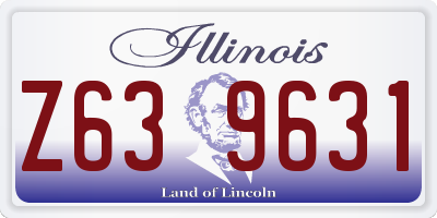 IL license plate Z639631