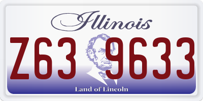 IL license plate Z639633