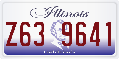 IL license plate Z639641