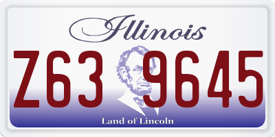 IL license plate Z639645