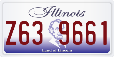 IL license plate Z639661