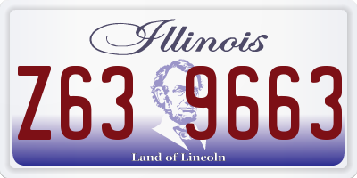 IL license plate Z639663