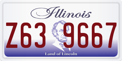 IL license plate Z639667