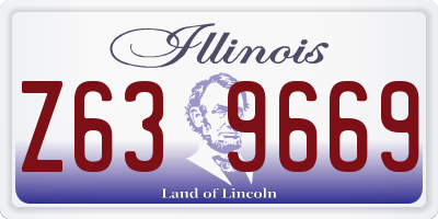 IL license plate Z639669