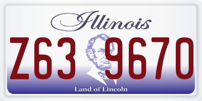 IL license plate Z639670