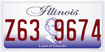 IL license plate Z639674