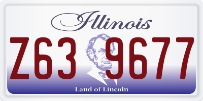 IL license plate Z639677