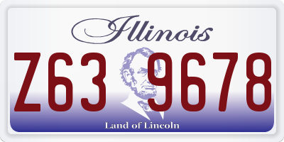 IL license plate Z639678