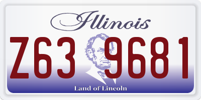 IL license plate Z639681