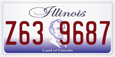 IL license plate Z639687