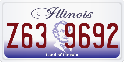 IL license plate Z639692