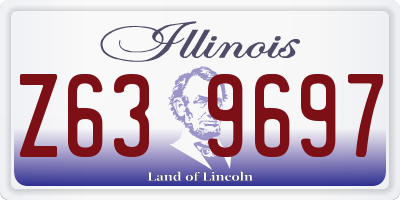 IL license plate Z639697