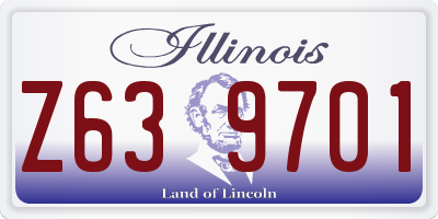 IL license plate Z639701