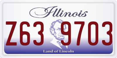 IL license plate Z639703