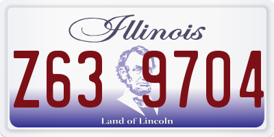 IL license plate Z639704