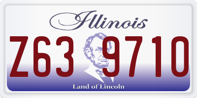 IL license plate Z639710