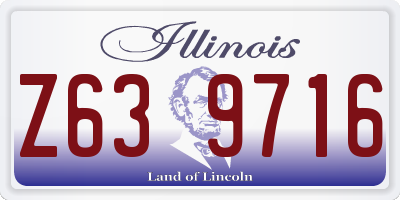 IL license plate Z639716