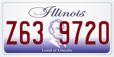 IL license plate Z639720