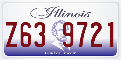 IL license plate Z639721