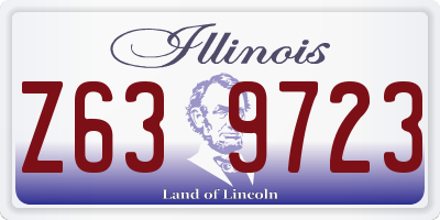 IL license plate Z639723