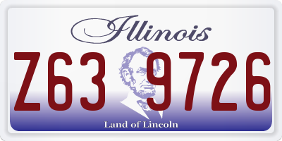 IL license plate Z639726