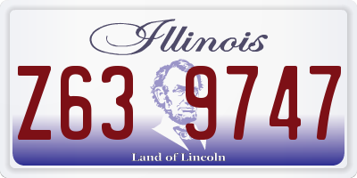 IL license plate Z639747